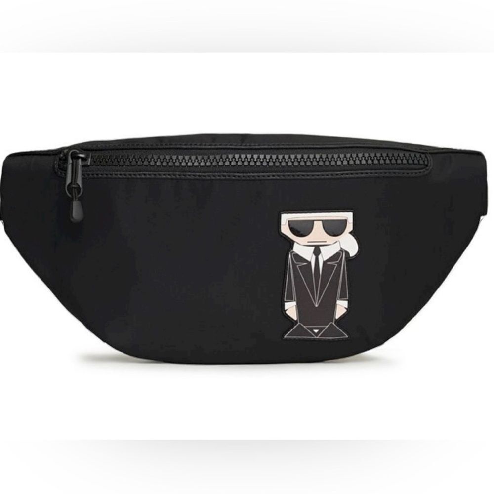 KARL LAGERFELD PARIS belt bag black OS Nwt